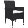 Set de bistró de jardín 3 pzas ratán PE vidrio templado negro de , Conjuntos de jardín - Ref: Foro24-3095926, Precio: 195,17 ...