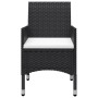 Set de bistró de jardín 3 pzas ratán PE vidrio templado negro de , Conjuntos de jardín - Ref: Foro24-3095926, Precio: 195,17 ...