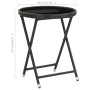 Set de bistró de jardín 3 pzas ratán PE vidrio templado negro de , Conjuntos de jardín - Ref: Foro24-3095926, Precio: 195,17 ...