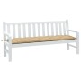 Cojín para banco de jardín tela beige melange 180x50x7 cm de , Cojines para sillas y sofás - Ref: Foro24-4002567, Precio: 35,...