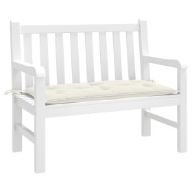 Cojín para banco de jardín tela crema melange 100x50x7 cm de , Cojines para sillas y sofás - Ref: Foro24-4002533, Precio: 33,...