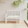 Cojín para banco de jardín tela crema melange 100x50x7 cm de , Cojines para sillas y sofás - Ref: Foro24-4002533, Precio: 26,...