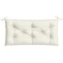 Cojín para banco de jardín tela crema melange 100x50x7 cm de , Cojines para sillas y sofás - Ref: Foro24-4002533, Precio: 26,...