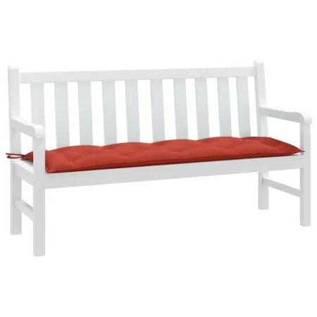 Cojín para banco de jardín tela rojo melange 150x50x7 cm de , Cojines para sillas y sofás - Ref: Foro24-4002559, Precio: 31,7...