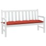 Cojín para banco de jardín tela rojo melange 150x50x7 cm de , Cojines para sillas y sofás - Ref: Foro24-4002559, Precio: 32,0...
