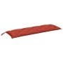 Cojín para banco de jardín tela rojo melange 150x50x7 cm de , Cojines para sillas y sofás - Ref: Foro24-4002559, Precio: 31,7...