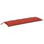 Cojín para banco de jardín tela rojo melange 150x50x7 cm de , Cojines para sillas y sofás - Ref: Foro24-4002559, Precio: 32,0...