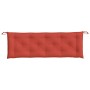 Cojín para banco de jardín tela rojo melange 150x50x7 cm de , Cojines para sillas y sofás - Ref: Foro24-4002559, Precio: 32,0...