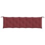 Cojín para banco de jardín tela rojo tinto melange 180x50x7 cm de , Cojines para sillas y sofás - Ref: Foro24-4002573, Precio...
