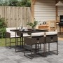 Set comedor de jardín 5 piezas y cojines ratán sintético marrón de , Conjuntos de jardín - Ref: Foro24-3278024, Precio: 269,8...