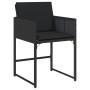 Set de comedor jardín 11 pzas con cojines ratán sintético negro de , Conjuntos de jardín - Ref: Foro24-3278058, Precio: 688,2...