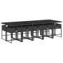Set de comedor jardín 11 pzas con cojines ratán sintético negro de , Conjuntos de jardín - Ref: Foro24-3278058, Precio: 688,2...