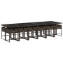 Set muebles de jardín 13 pzas y cojines ratán sintético marrón de , Conjuntos de jardín - Ref: Foro24-3278072, Precio: 831,94...