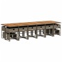 Set comedor de jardín 17 pzas y cojines ratán sintético gris de , Conjuntos de jardín - Ref: Foro24-3278137, Precio: 953,10 €...