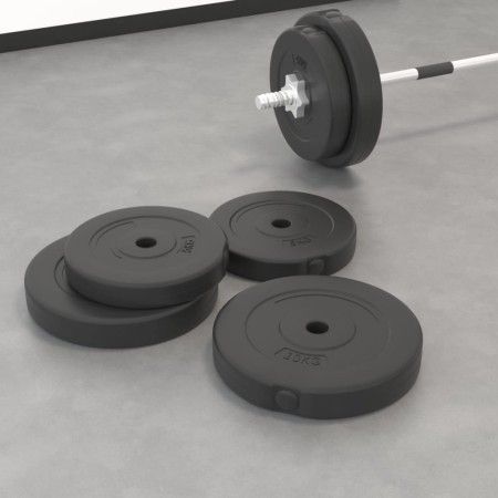 Placas de pesas 4 uds cemento 30 kg de vidaXL, Peso libre - Ref: Foro24-93597, Precio: 77,77 €, Descuento: %