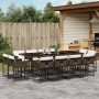 Set muebles de jardín 13 pzas y cojines ratán sintético marrón de , Conjuntos de jardín - Ref: Foro24-3278168, Precio: 729,68...
