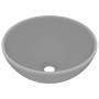 Lavabo de lujo redondo cerámica gris claro mate 32,5x14 cm de vidaXL, Lavabos - Ref: Foro24-146971, Precio: 64,69 €, Descuent...