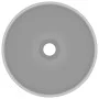 Luxury round washbasin in light gray matte ceramic 32.5x14 cm by vidaXL, Sinks - Ref: Foro24-146971, Price: 63,74 €, Discount: %