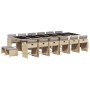 Set comedor de jardín 17 pzas con cojines ratán sintético beige de , Conjuntos de jardín - Ref: Foro24-3277955, Precio: 946,0...