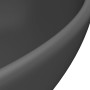 Lavabo de lujo ovalado cerámica gris oscuro mate 40x33 cm de vidaXL, Lavabos - Ref: Foro24-146928, Precio: 69,36 €, Descuento: %