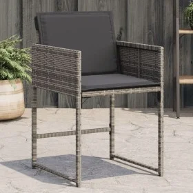 Sillones de jardín con cojines 4 uds ratán sintético gris de , Sillas de jardín - Ref: Foro24-4007477, Precio: 207,55 €, Desc...