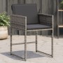 Sillones de jardín con cojines 4 uds ratán sintético gris de , Sillas de jardín - Ref: Foro24-4007477, Precio: 159,05 €, Desc...