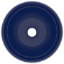 Lavabo de lujo redondo cerámica azul oscuro mate 40x15 cm de vidaXL, Lavabos - Ref: Foro24-147001, Precio: 77,96 €, Descuento: %