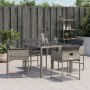 Sillones de jardín con cojines 4 uds ratán sintético gris de , Sillas de jardín - Ref: Foro24-4007477, Precio: 159,05 €, Desc...
