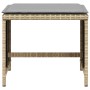 Taburetes jardín cojines 4 uds ratán PE beige mezcla 40x40x35cm de , Otomanas de exterior - Ref: Foro24-4007489, Precio: 87,4...