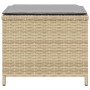 Taburetes jardín cojines 4 uds ratán PE beige mezcla 40x40x35cm de , Otomanas de exterior - Ref: Foro24-4007489, Precio: 87,4...