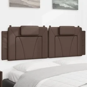 Padded brown synthetic leather headboard 160 cm by , Headboards and footboards - Ref: Foro24-374799, Price: 58,54 €, Discount: %