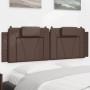 Cabecero de cama acolchado cuero sintético marrón 160 cm de , Cabeceros y pies de cama - Ref: Foro24-374799, Precio: 59,45 €,...