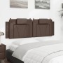 Cabecero de cama acolchado cuero sintético marrón 160 cm de , Cabeceros y pies de cama - Ref: Foro24-374799, Precio: 59,45 €,...