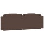 Cabecero de cama acolchado cuero sintético marrón 160 cm de , Cabeceros y pies de cama - Ref: Foro24-374799, Precio: 59,45 €,...