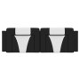 Cabecero de cama acolchado cuero sintético negro blanco 160 cm de , Cabeceros y pies de cama - Ref: Foro24-374802, Precio: 65...