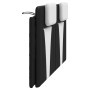 Cabecero de cama acolchado cuero sintético negro blanco 160 cm de , Cabeceros y pies de cama - Ref: Foro24-374802, Precio: 65...