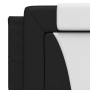 Cabecero de cama acolchado cuero sintético negro blanco 160 cm de , Cabeceros y pies de cama - Ref: Foro24-374802, Precio: 65...