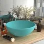 Lavabo de lujo redondo cerámica verde claro mate 32,5x14 cm de vidaXL, Lavabos - Ref: Foro24-146969, Precio: 50,53 €, Descuen...