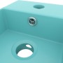 Lavabo con rebosadero cerámica verde claro de vidaXL, Lavabos - Ref: Foro24-146991, Precio: 75,72 €, Descuento: %