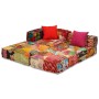 Puf modular de 3 plazas de tela patchwork en Decoración | Comprar online en Foru.es