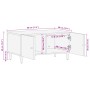 Mesa de centro de madera maciza de mango 80x50x40 cm de , Mesas de centro - Ref: Foro24-358325, Precio: 68,35 €, Descuento: %