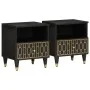 Mesitas de noche 2 uds madera maciza de mango 40x33x46 cm de , Mesitas de noche - Ref: Foro24-358327, Precio: 78,40 €, Descue...