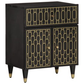 Mesita de noche madera maciza de mango 50x33x60 cm de , Mesitas de noche - Ref: Foro24-358331, Precio: 88,34 €, Descuento: %