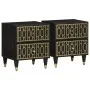 Mesitas de noche 2 uds madera maciza de mango 40x33x46 cm de , Mesitas de noche - Ref: Foro24-358319, Precio: 122,73 €, Descu...