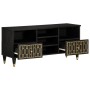 Mueble de TV madera maciza de mango 100x33x46 cm de , Almacenamiento para CD y DVD - Ref: Foro24-358338, Precio: 71,09 €, Des...