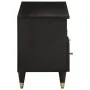 Solid mango wood TV stand 100x33x46 cm by , CD and DVD storage - Ref: Foro24-358338, Price: 71,09 €, Discount: %
