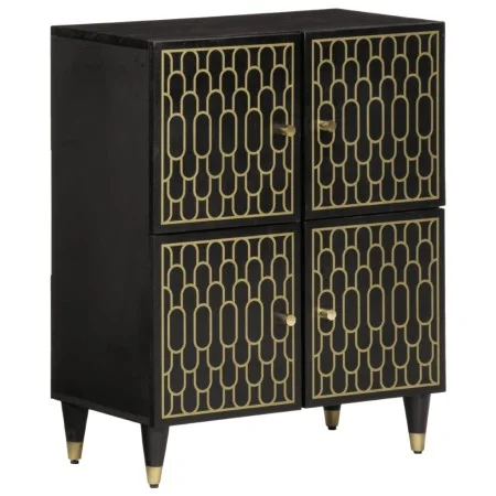 Massivholz-Nebenschrank aus Mangoholz 60x33x75 cm von , CD- und DVD-Speicher - Ref: Foro24-358346, Preis: 112,61 €, Rabatt: %