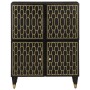 Armario auxiliar madera maciza de mango 60x33x75 cm de , Almacenamiento para CD y DVD - Ref: Foro24-358346, Precio: 113,90 €,...