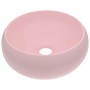 Lavabo de lujo redondo cerámica rosa mate 40x15 cm de vidaXL, Lavabos - Ref: Foro24-146999, Precio: 84,47 €, Descuento: %