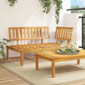 Corner pallet sofa for garden made of solid acacia wood by , Outdoor sofas - Ref: Foro24-365844, Price: 157,63 €, Discount: %